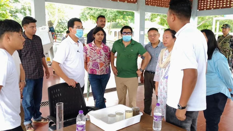 East Arunachal DC inspects septage management plant in Namsai East Arunachal DC inspects septage management plant in Namsai