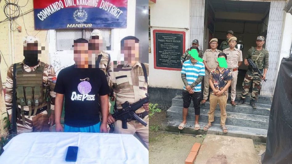 Manipur: Four active cadres from different insurgent outfits arrested across the state Manipur: Four active cadres from different insurgent outfits arrested across the state