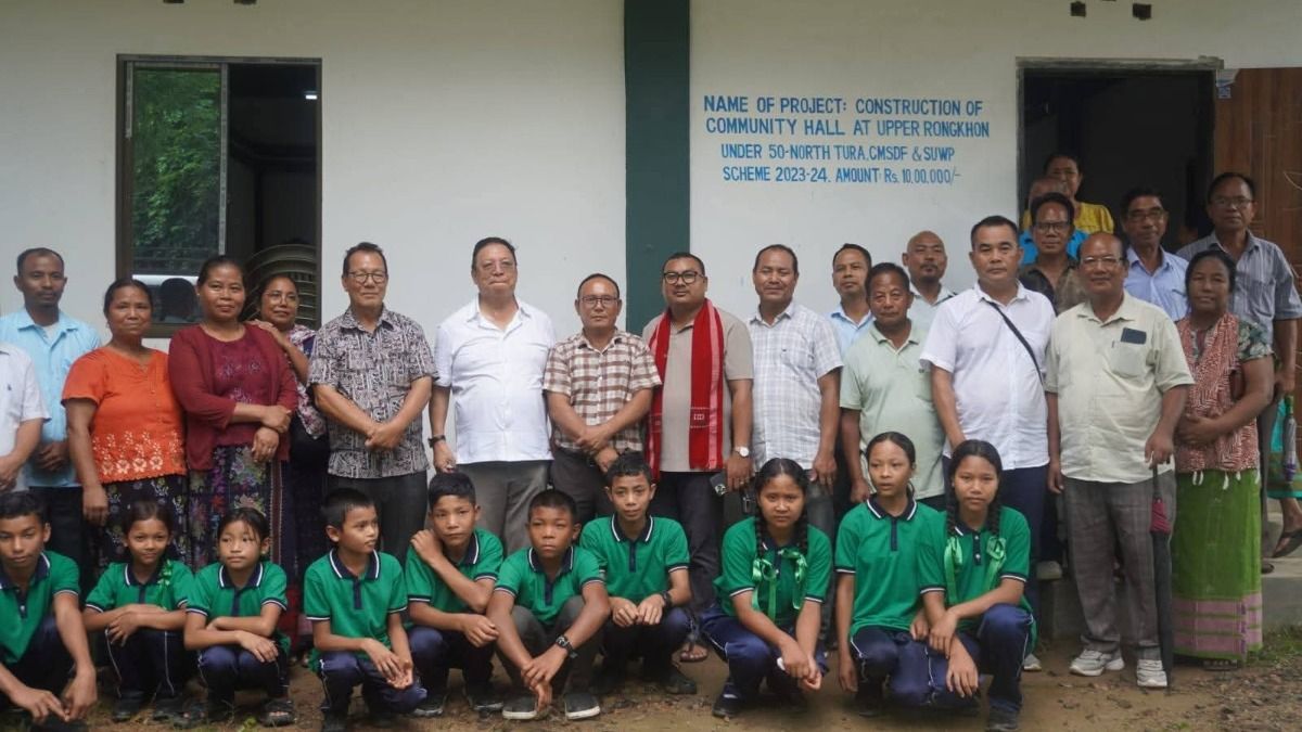 Meghalaya Speaker Thomas A. Sangma inaugurates community hall in Upper Rongkhon Meghalaya Speaker Thomas A. Sangma inaugurates community hall in Upper Rongkhon
