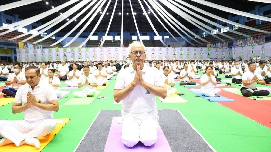 Manipur observes International Yoga Day with enthusiasm, Governor Ajay Kumar Bhalla leads celebrations Manipur observes International Yoga Day with enthusiasm, Governor Ajay Kumar Bhalla leads celebrations