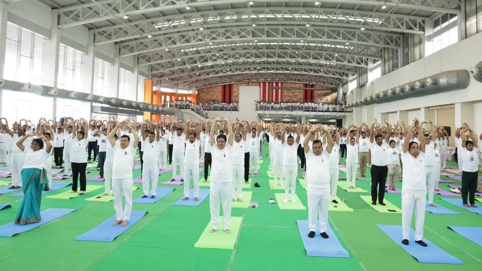 Tripura CM urges youth to perform Yoga for stress free, healthy life Tripura CM urges youth to perform Yoga for stress free, healthy life