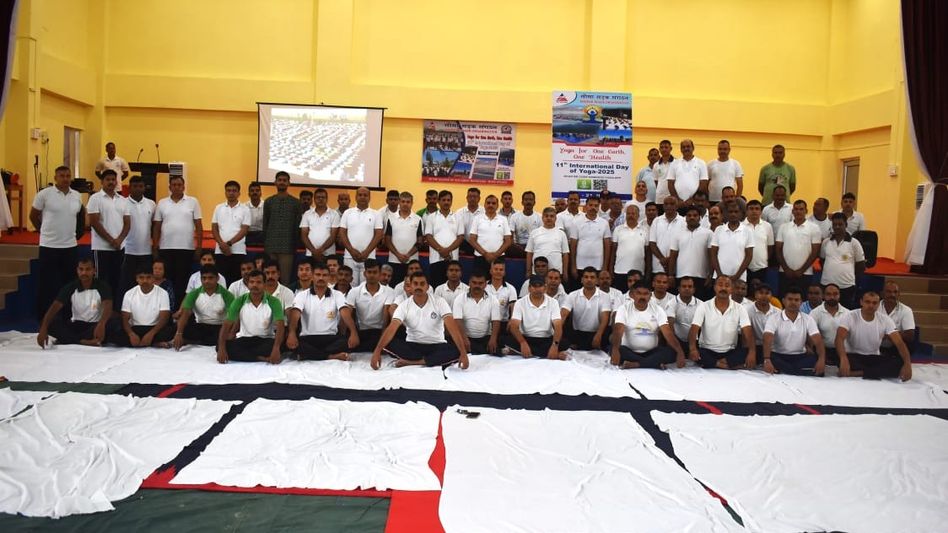 Project Brahmank and NEIAFMR observe 11th International Yoga Day across remote border locations Project Brahmank and NEIAFMR observe 11th International Yoga Day across remote border locations