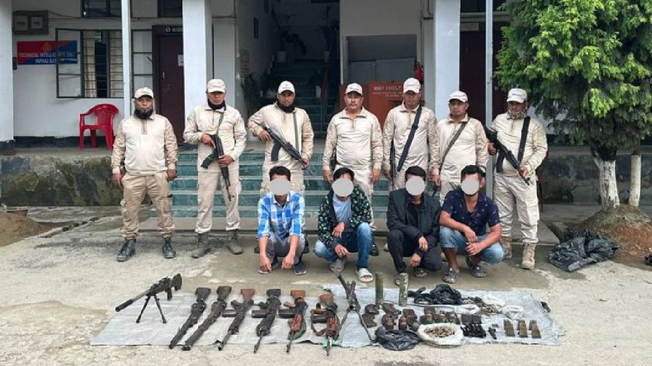 Manipur: Four PREPAK militants arrested in Imphal, huge arms cache found in foothills Manipur: Four PREPAK militants arrested in Imphal, huge arms cache found in foothills