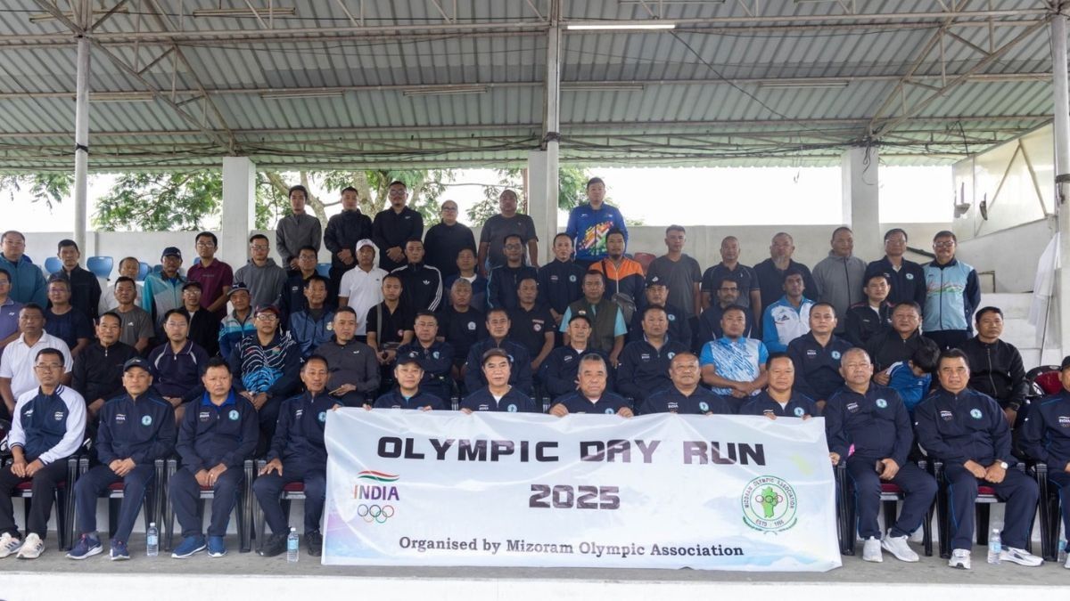 Mizoram CM leads Olympic Day Run 2025, champions fitness and olympic spirit in Aizawl Mizoram CM leads Olympic Day Run 2025, champions fitness and olympic spirit in Aizawl