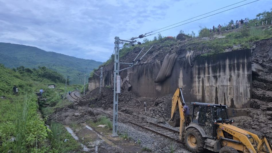 Assam: Train services disrupted in northeast due to landslides near Jatinga Lampur station Assam: Train services disrupted in northeast due to landslides near Jatinga Lampur station