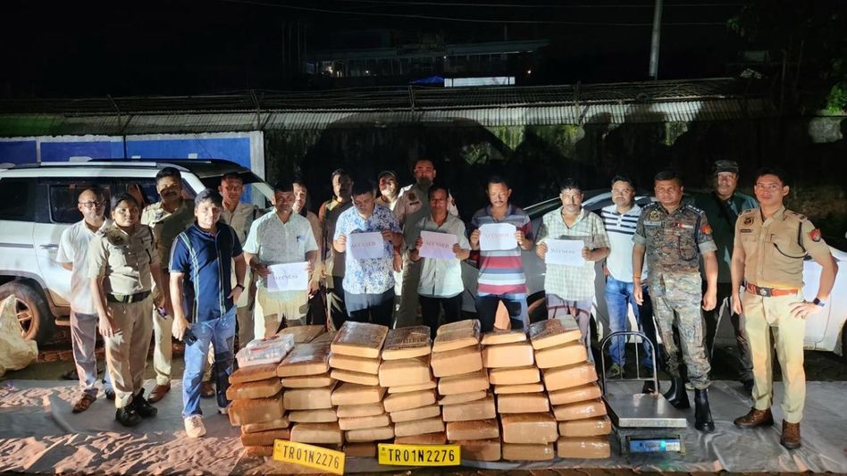 Assam police bust Rs 3 crore ganja smuggling racket in Silchar, three held Assam police bust Rs 3 crore ganja smuggling racket in Silchar, three held