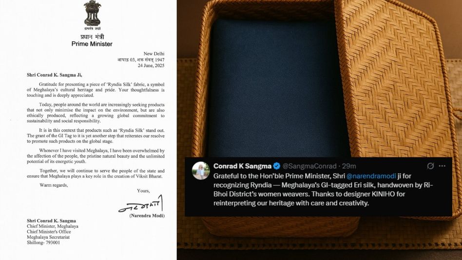 Meghalaya CM thanks PM Modi for recognising state's GI-tagged Eri silk heritage Meghalaya CM thanks PM Modi for recognising state's GI-tagged Eri silk heritage