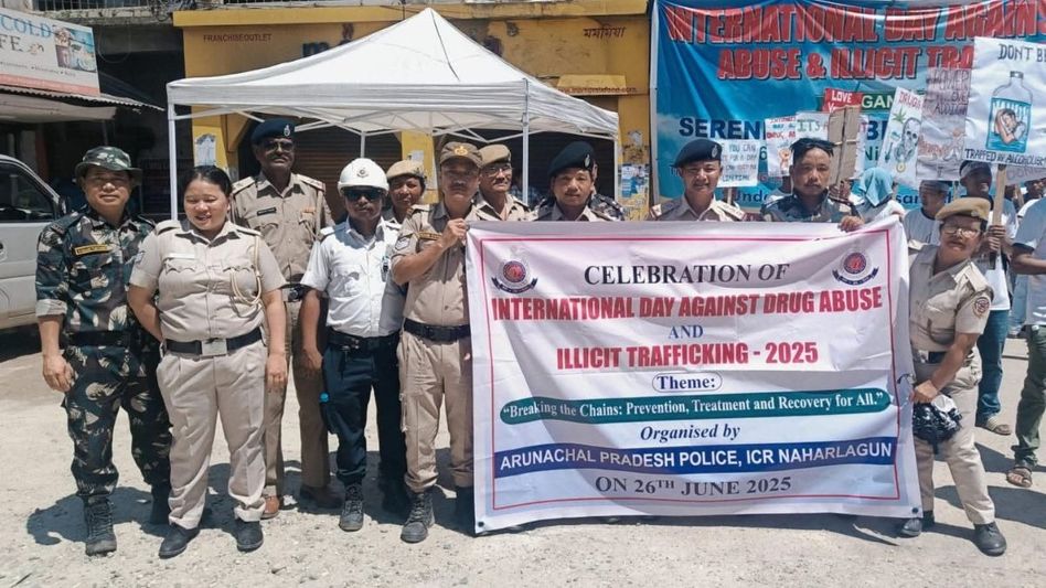 Arunachal: Itanagar police lead anti-drug campaign Arunachal: Itanagar police lead anti-drug campaign