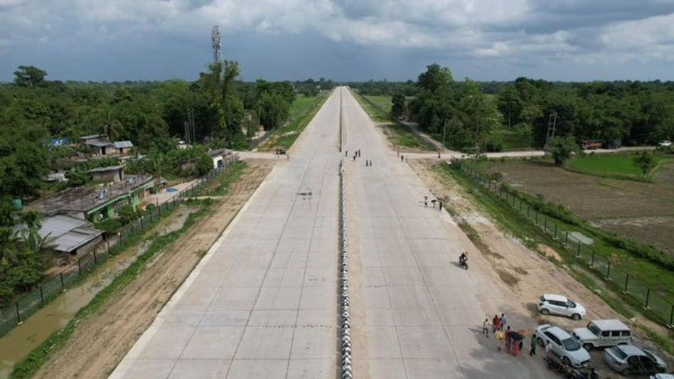 Assam CM reviews progress of northeast's first emergency landing strip coming up in Moran Assam CM reviews progress of northeast's first emergency landing strip coming up in Moran