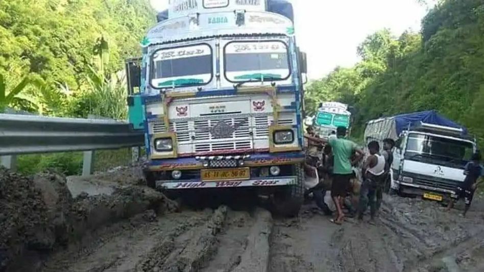 Fuel crisis in Mizoram as truckers repair NH-306, blocking vital supplies for sixth day Fuel crisis in Mizoram as truckers repair NH-306, blocking vital supplies for sixth day