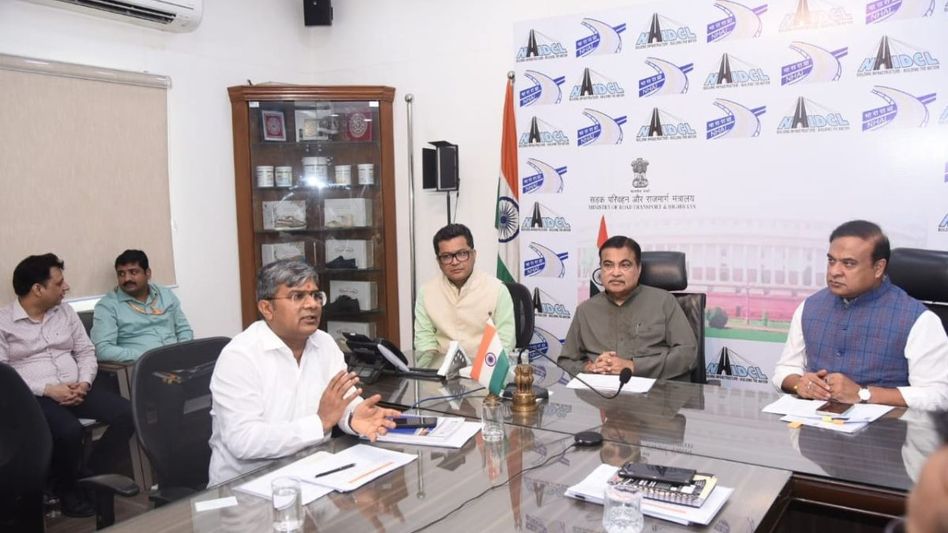 Assam CM Himanta Biswa meets Nitin Gadkari, reviews progress of infrastructure projects Assam CM Himanta Biswa meets Nitin Gadkari, reviews progress of infrastructure projects