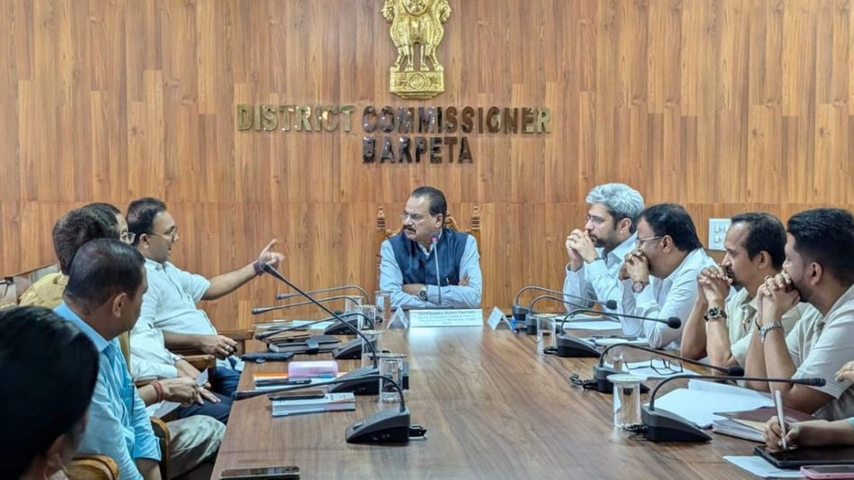 Assam Minister Chandra Mohan Patowary reviews implementation of government schemes in Barpeta Assam Minister Chandra Mohan Patowary reviews implementation of government schemes in Barpeta