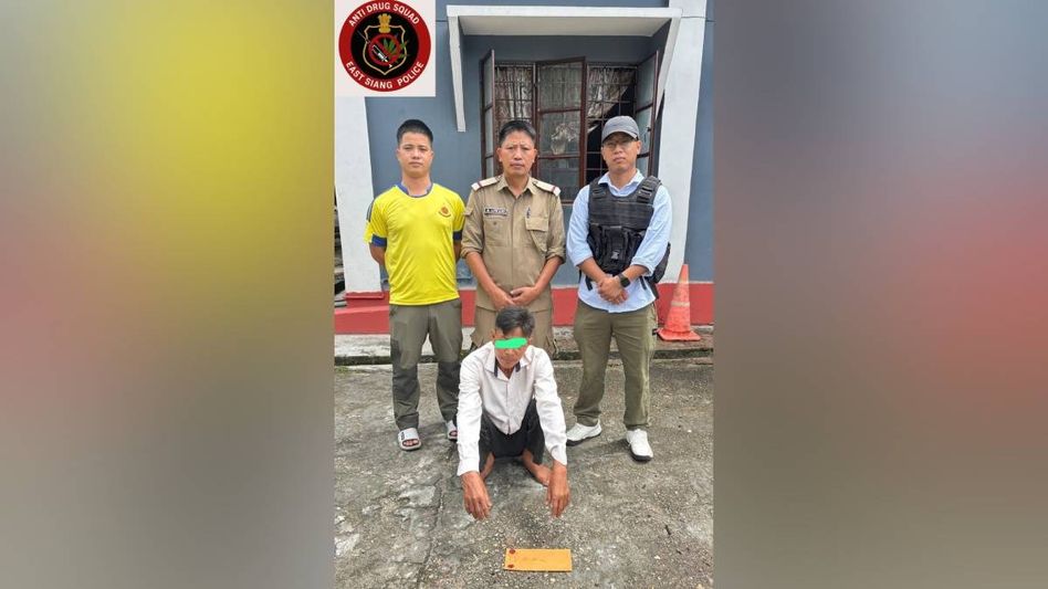 Arunachal cops apprehend drug peddler with heroin in Pasighat Arunachal cops apprehend drug peddler with heroin in Pasighat