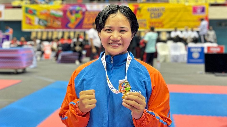 Arunachal’s Mesom Singhi strikes gold at South Asian Karate Championship, eyes Asian Games medal Arunachal’s Mesom Singhi strikes gold at South Asian Karate Championship, eyes Asian Games medal
