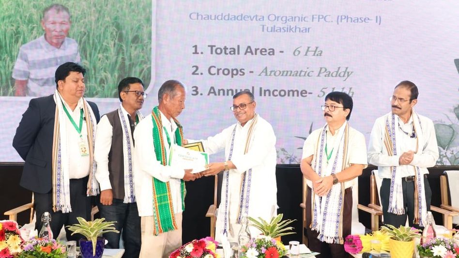 Tripura develops over 25,000 ha of organic land, exports over 1300 mt products Tripura develops over 25,000 ha of organic land, exports over 1300 mt products