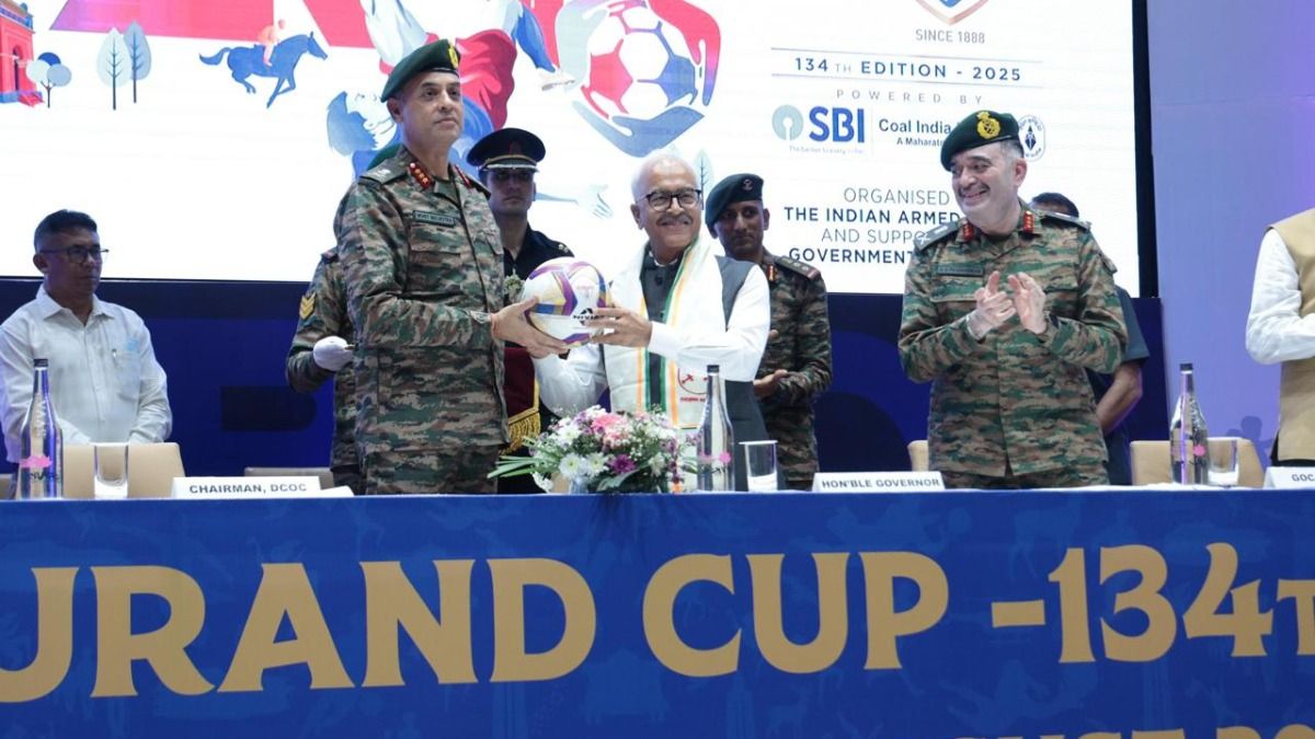 Manipur Governor Ajay Kumar Bhalla attends Durand Cup Trophy showcase at grand ceremony in Imphal Manipur Governor Ajay Kumar Bhalla attends Durand Cup Trophy showcase at grand ceremony in Imphal