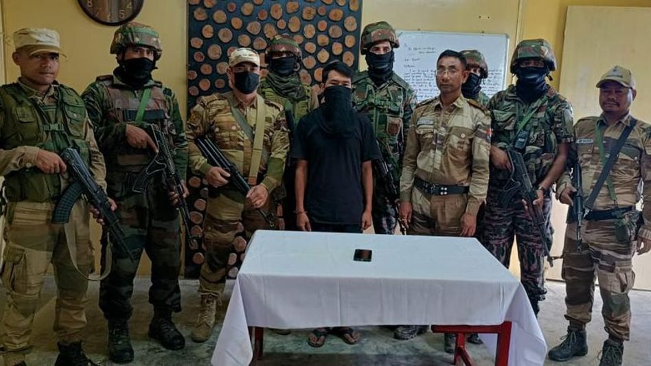 Manipur security forces arrest three militants, weapons seized Manipur security forces arrest three militants, weapons seized