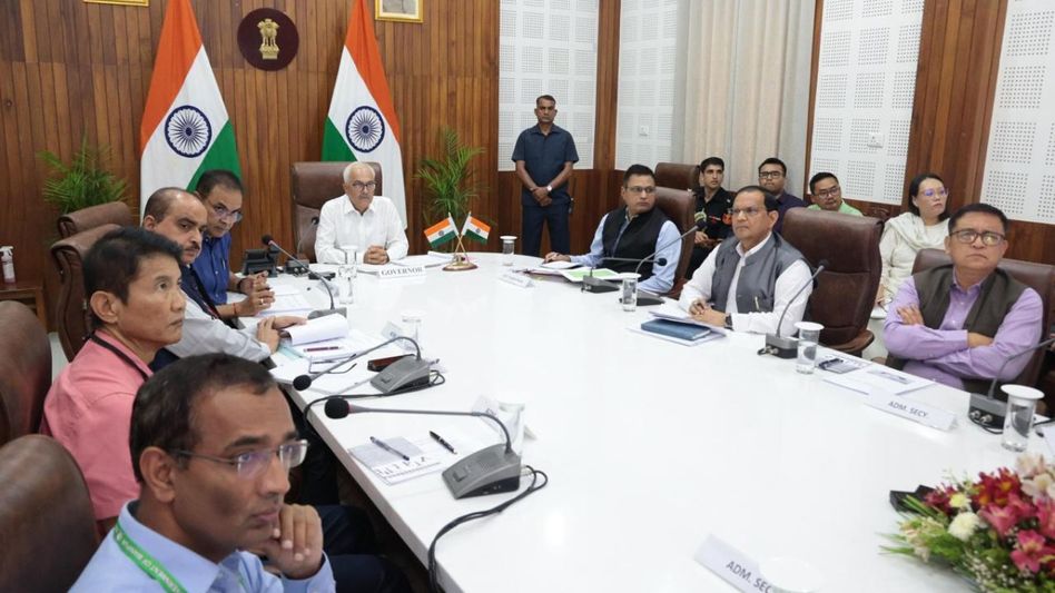 Governor Bhalla, Scindia push for faster execution of DoNER projects in Manipur Governor Bhalla, Scindia push for faster execution of DoNER projects in Manipur