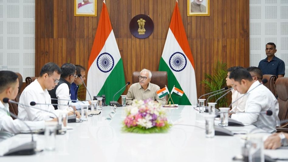 Manipur Governor Ajay Kumar Bhalla reviews welfare measures for internally displaced persons in state Manipur Governor Ajay Kumar Bhalla reviews welfare measures for internally displaced persons in state