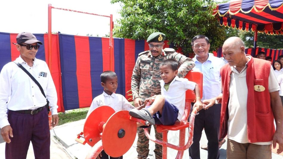 Indian army dedicates open gym to Arunachal's Namsing Village under Operation Sadbhavna Indian army dedicates open gym to Arunachal's Namsing Village under Operation Sadbhavna