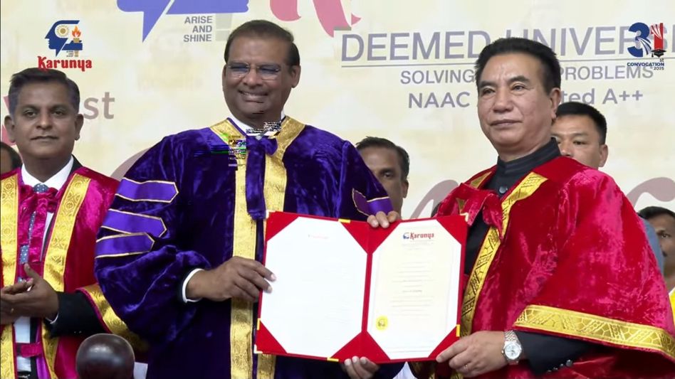 Mizoram CM Lalduhoma awarded honorary doctorate for steering state beyond insurgency Mizoram CM Lalduhoma awarded honorary doctorate for steering state beyond insurgency