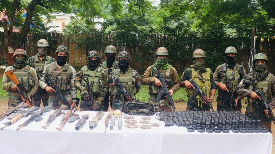 Assam Rifles seize huge cache of weapons in Arunachal’s Changlang district Assam Rifles seize huge cache of weapons in Arunachal’s Changlang district