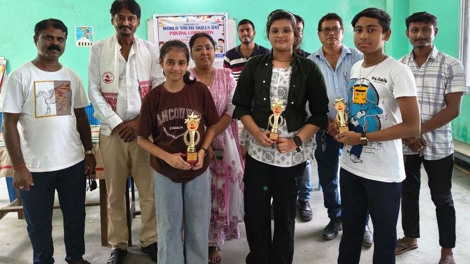 Dhubri youths shine in World Skills Day painting contest Dhubri youths shine in World Skills Day painting contest