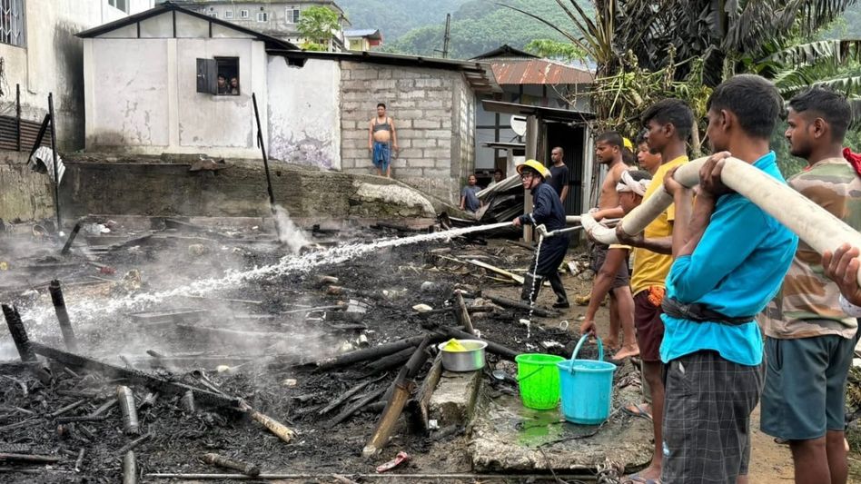 Massive fire destroys residential property in Yingkiong, Upper Siang district Massive fire destroys residential property in Yingkiong, Upper Siang district
