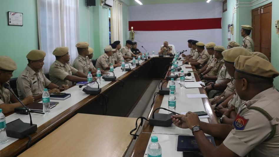 Manipur DGP reviews law and order in Bishnupur, Churachandpur Manipur DGP reviews law and order in Bishnupur, Churachandpur