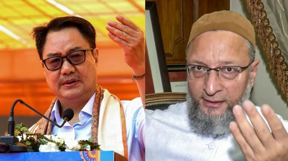Rijiju says minorities enjoy absolute freedom in India, Owaisi responds with sharp critique Rijiju says minorities enjoy absolute freedom in India, Owaisi responds with sharp critique