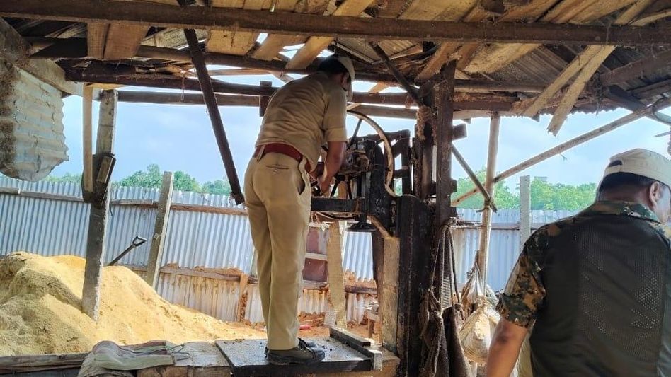Assam: Illegal band saw mill seized in major anti-logging raid in Dhubri Assam: Illegal band saw mill seized in major anti-logging raid in Dhubri