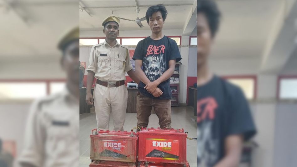 Manipur man arrested in Guwahati theft case; Dispur police recover stolen batteries Manipur man arrested in Guwahati theft case; Dispur police recover stolen batteries