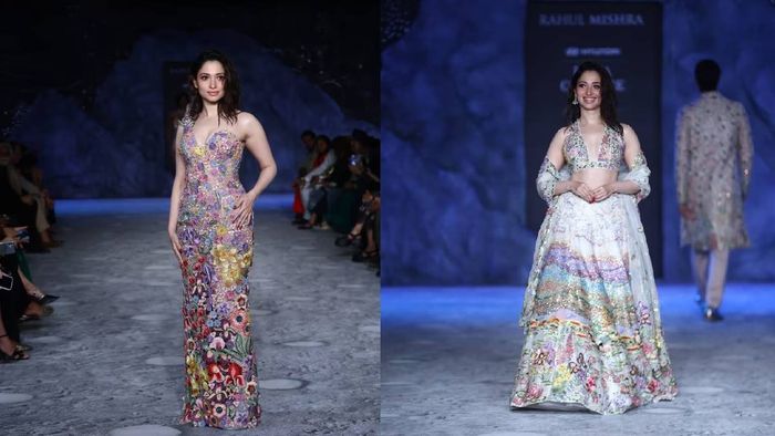 Tamannaah Bhatia showcases Rahul Mishra's Sufism-inspired collection at Hyundai India Couture Week 2025