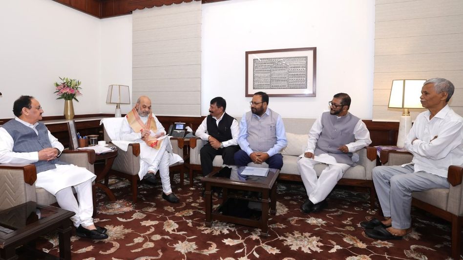 AGP leaders meet Amit Shah, discuss Assam’s political roadmap and alliance strategy AGP leaders meet Amit Shah, discuss Assam’s political roadmap and alliance strategy
