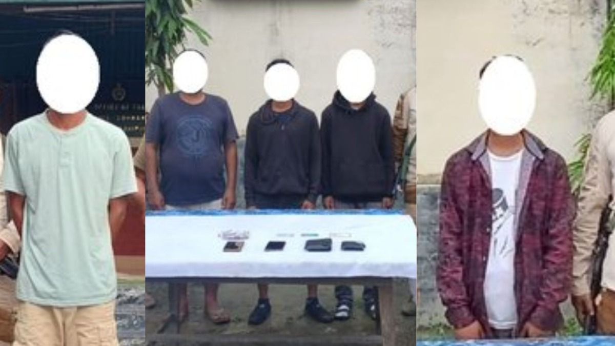 Manipur police arrest five insurgents linked to extortion, threats and kidnapping Manipur police arrest five insurgents linked to extortion, threats and kidnapping