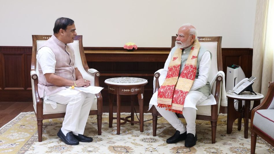 Himanta briefs PM Modi on state's welfare schemes, invites FM Sitharaman to Assam Himanta briefs PM Modi on state's welfare schemes, invites FM Sitharaman to Assam