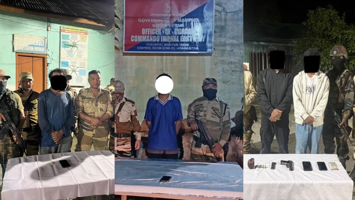 Manipur police arrest four militants in coordinated crackdown