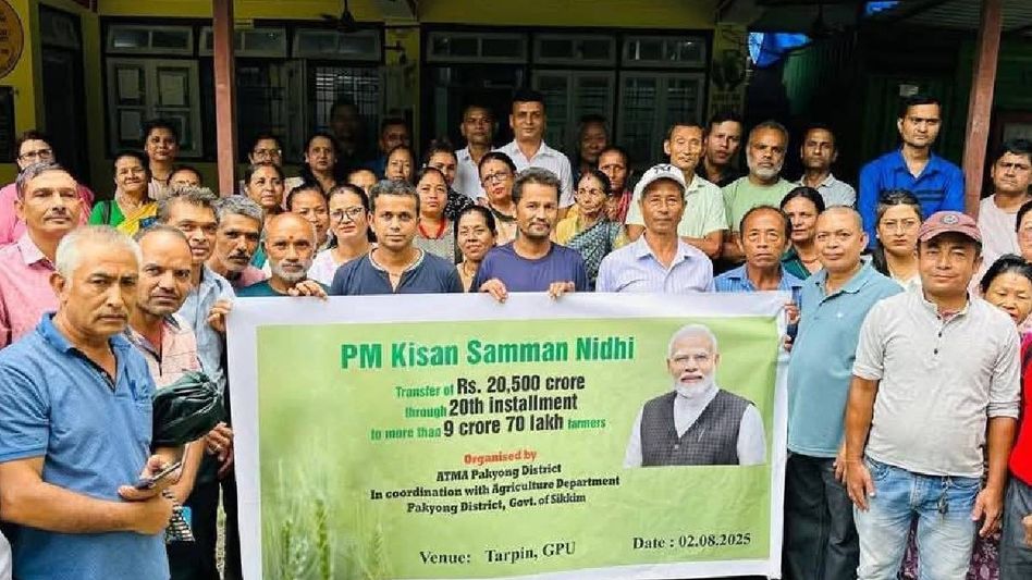 Over 32,000 Sikkim farmers receive PM-KISAN 20th installment Over 32,000 Sikkim farmers receive PM-KISAN 20th installment