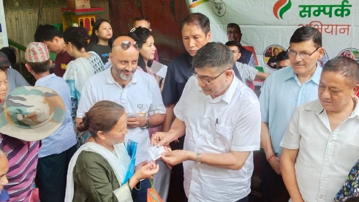 Sikkim BJP holds welfare drive in Majhitar to boost public access to Central schemes