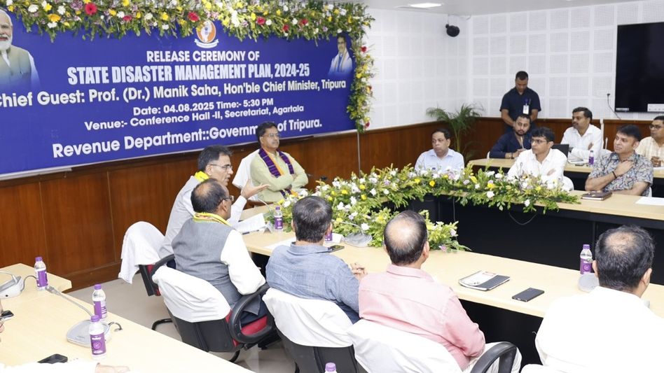 Tripura CM emphasizes use of AI and Technology in disaster management, state to get Doppler radar station Tripura CM emphasizes use of AI and Technology in disaster management, state to get Doppler radar station