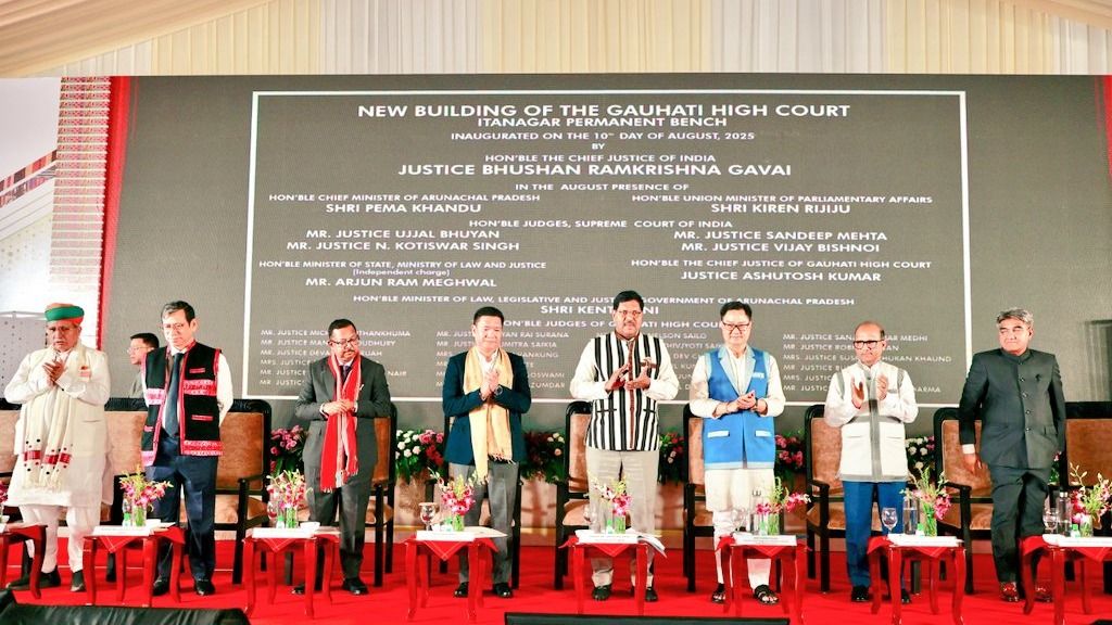 Rijiju calls for stronger lower judiciary infra at Gauhati HC bench building launch in Itanagar Rijiju calls for stronger lower judiciary infra at Gauhati HC bench building launch in Itanagar