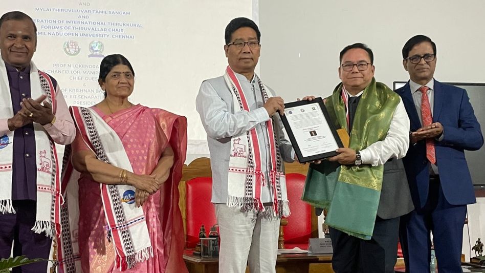 Manipur: Dr Thangjam Dhabali Singh honoured with Life-Time Achievement Award for transforming state's healthcare and tourism sector Manipur: Dr Thangjam Dhabali Singh honoured with Life-Time Achievement Award for transforming state's healthcare and tourism sector