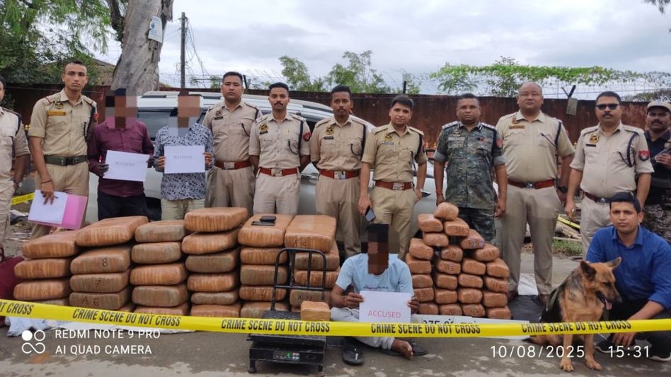 Cannabis worth Rs 2.5 crore seized in Cachar, one arrested Cannabis worth Rs 2.5 crore seized in Cachar, one arrested
