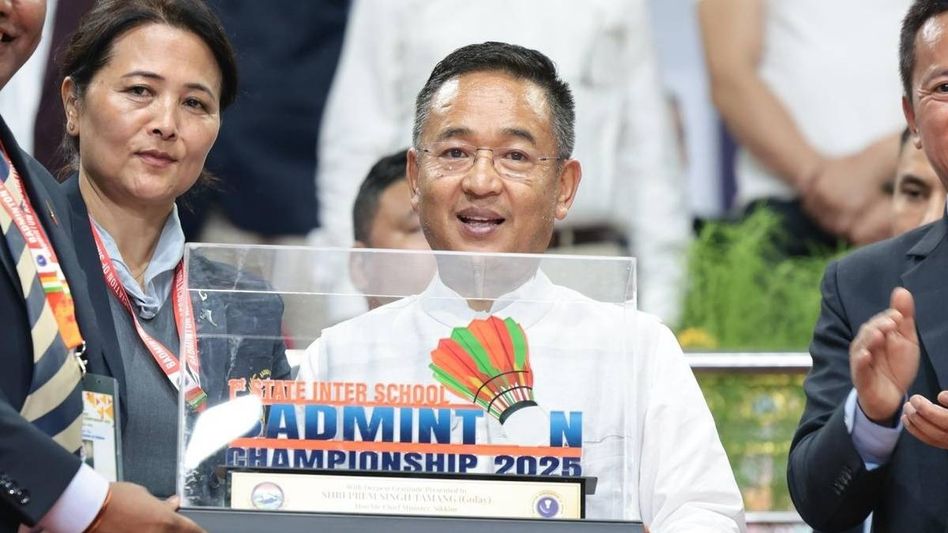 Sikkim CM pledges support for sports at first inter-school badminton event Sikkim CM pledges support for sports at first inter-school badminton event