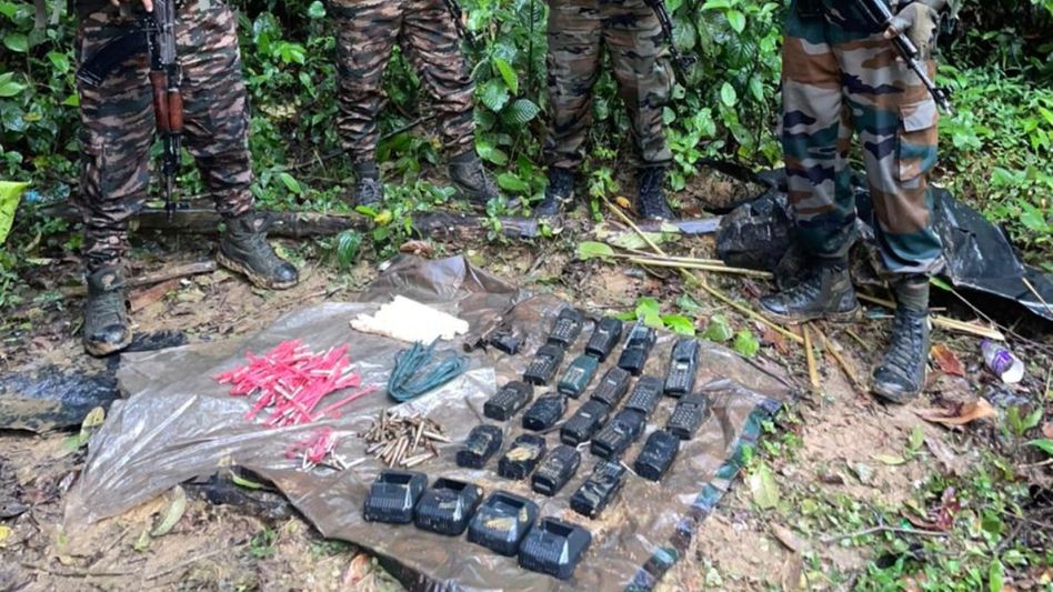 Huge cache of explosives seized on Assam–Arunachal border ahead of Independence Day Huge cache of explosives seized on Assam–Arunachal border ahead of Independence Day
