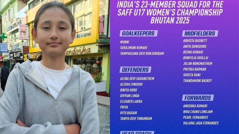 Sikkim teenager earns place in India U-17 women's football team Sikkim teenager earns place in India U-17 women's football team