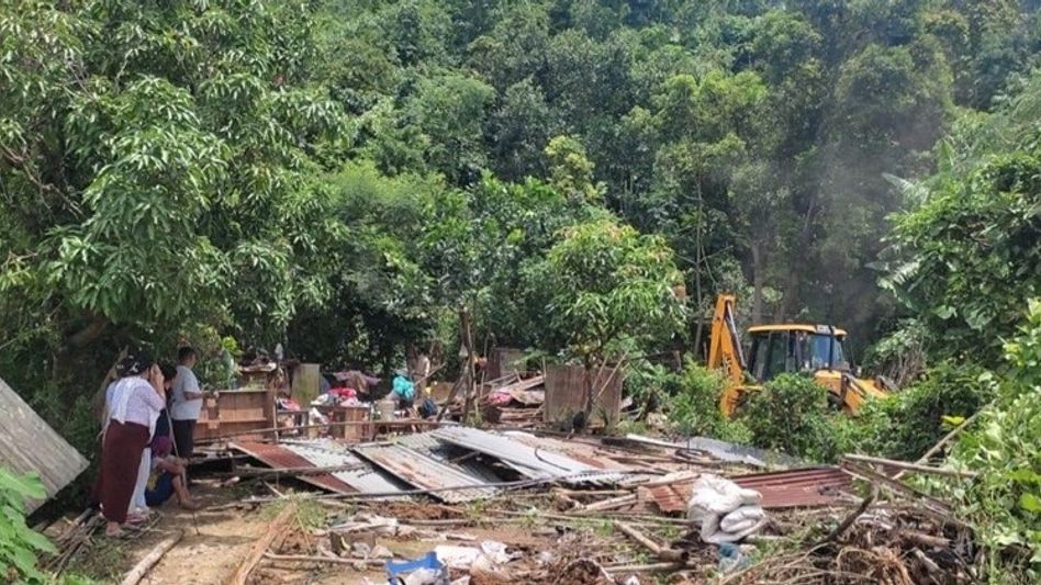Manipur: Forest officials demolish 18 illegal structures in Heingang Reserve Forest Manipur: Forest officials demolish 18 illegal structures in Heingang Reserve Forest