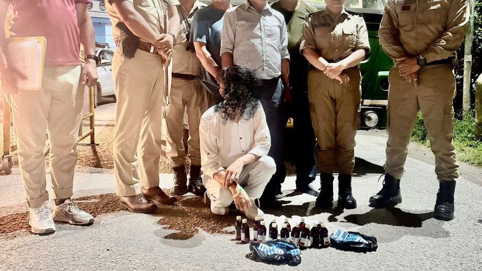 Cough syrup, tablets seized in Sikkim; one held at Melli check post Cough syrup, tablets seized in Sikkim; one held at Melli check post