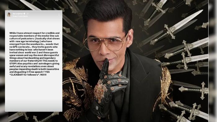 Karan Johar slams podcasters for negative talk, calls out clickbait trend
