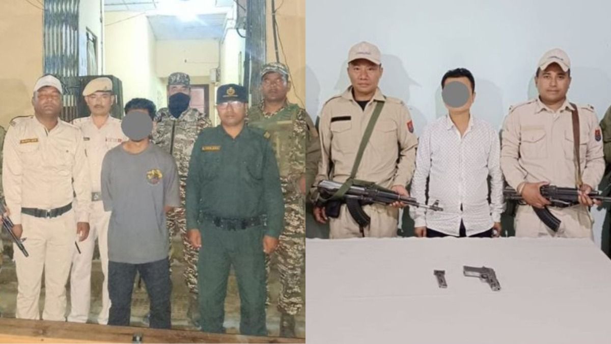 Manipur police arrest two militants, seize major weapons cache in coordinated operations